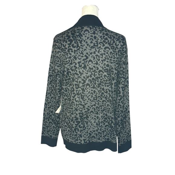 Calvin Klein Women's Sweater Black Gray Medium Mock Neck - Picture 3 of 5